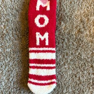 🔴Red and White Cozy MOM Socks